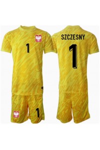 Polen Wojciech Szczesny #1 Keeper Babyklær Hjemme Fotballdrakt til barn EM 2024 Korte ermer (+ Korte bukser)